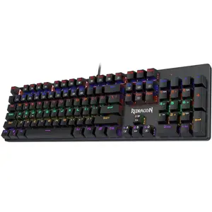 Redragon K608 VALHEIM Rainbow Mechanical Gaming Keyboard, 104 Keys NKRO Tactile Blue Switches