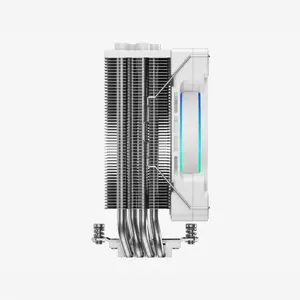 ID-Cooling SE-214-XT ZF WHITE CPU Cooler, 120mm ARGB Fan, 4 Direct Contact Heat Pipes, 180W TDP, PWM, White