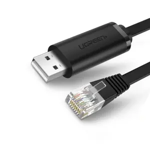 UGREEN 50773 USB Console Cable, USB 2.0 to RJ45 with RS232 FTDI Chip, 1.5M