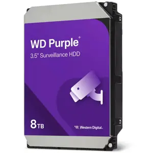 WD Purple 8TB Surveillance Internal Hard Drive WD85PURZ – 3.5 Inch, SATA 6Gb/s, 256MB Cache