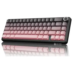 ATTACK SHARK X66 Wireless Gasket Mechanical Keyboard, Bluetooth 2.4G Type-C, 60% ANSI, Hot-Swap, RGB, 3000mAh, Blackberry