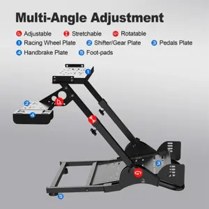 PXN A10 Racing Wheel Stand - Simulator Cockpit Wheel Stand with Steering and Shifter Mount