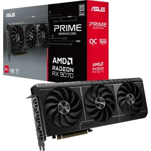 ASUS Prime Radeon RX 9070 16GB OC Edition Graphics Card - 1440p 4K Gaming GPU