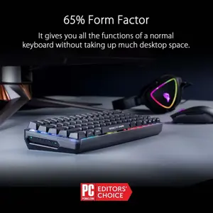 ASUS ROG Falchion NX 65% Wireless Mechanical Gaming Keyboard - Cherry MX Red Equivalent, Compact, RGB, Bluetooth/2.4GHz