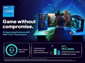 Intel Core i5-14600KF Tray Desktop Processor – 14 Cores (6P + 8E) 20 Threads Up To 5.3GHz | Unlocked LGA 1700 14th Gen Gaming CPU