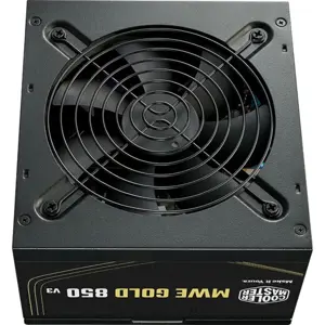 Cooler Master MWE Gold 850 V3 Non-Modular PSU, 850W, 80 Plus Gold, ATX 3.1, Zero-RPM Mode