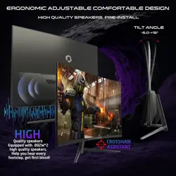 GAMEON GOC27Q180VA 27" QHD 180Hz Curved Gaming Monitor - 0.5ms, HDMI 2.1, PS5 & Xbox Ready