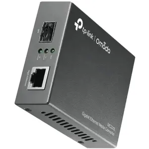 TP-Link Omada MC220L Gigabit SFP Media Converter, 1 RJ45 Port, Auto-Negotiation, IEEE 802.3ab and 802.3z