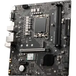 MSI PRO H610M-G WiFi DDR4 Intel LGA1700 microATX Motherboard - PCIe 4.0, Built-in WiFi, 12th/13th/14th Gen Ready