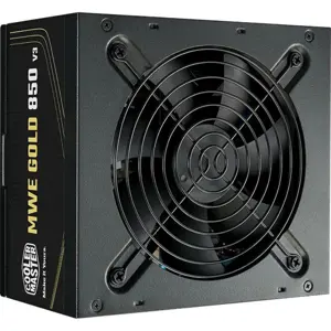 Cooler Master MWE Gold 850 V3 Non-Modular PSU, 850W, 80 Plus Gold, ATX 3.1, Zero-RPM Mode