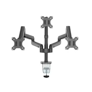 Twisted Minds Premium Triple Monitors Aluminum Pole Mounted Gas Spring Monitor Arm – TM-26-C018P