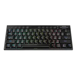 Redragon K632 RGB 60% Wired Mechanical Keyboard with Macro Keys - Black
