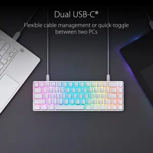 Asus Rog Falchion Ace 65% Compact Gaming Keyboard - Black (Red Switches)