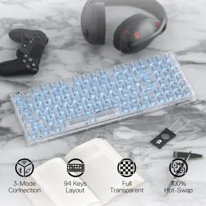 Redragon IRELIA PRO K658CT-RGB-PRO Wireless Mechanical Keyboard - White