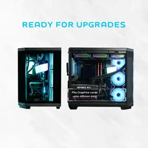 CrystalX CoreView V950B-L ATX Gaming Case with Digital Display Black