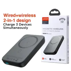 Joyroom JR-W020 Magnetic Wireless Power Bank Black - 10000mah Capacity With Magsafe