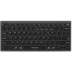 A4tech Fstyler FBX51C Dual Mode Bluetooth / 2.4G Wireless Compact Rechargeable Keyboard | Grey