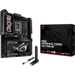 ASUS ROG Maximus Z890 Extreme E-ATX Motherboard – LGA1851, 24+2+1+2 Power Stages, DDR5, WiFi 7, 10G LAN, PCIe 5.0, Thunderbolt 5, AI OC, 5-inch LCD