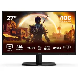 AOC Q27G42ZE 27" QHD Fast IPS Gaming Monitor 240Hz 1ms HDR10 – Adaptive-Sync Esports Monitor