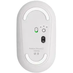 Logitech PEBBLE MOUSE 2 M350S Slim Compact Bluetooth Mouse | Tonal White