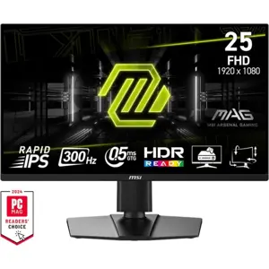 MSI MAG 255PXF 24.5" Rapid IPS 300Hz Gaming Monitor - AMD FreeSync Premium HDR Ready Elite Esports Display