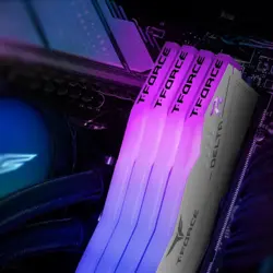 TeamGroup T-Force Delta RGB 32GB (2x16GB) DDR5 6400MHz CL40 Desktop Gaming RAM Kit – Black