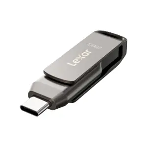 Lexar JumpDrive E32c 256GB USB 3.2 Gen 1 Type-C OTG Flash Drive – Dual USB-C & USB-A High-Speed Metal USB Drive