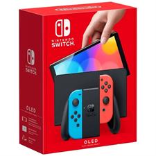 Nintendo Switch OLED Neon Blue & Neon Red 64GB Handheld Gaming Console