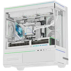 Thermalright TL-M10W Micro-ATX Dual Chamber Case White with 4 ARGB Fans