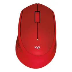 Logitech M331 Silent Plus Wireless Mouse - Red