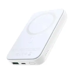 Joyroom JR-W020 Magnetic Wireless Power Bank White - 10000mah Capacity With Magsafe