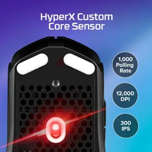 HyperX Pulsefire Haste 2 Core Wireless Gaming Mouse for PC, Long Battery Life, Lightweight, Custom Core Sensor, Dual Wireless Connectivity, Black