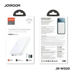 Joyroom JR-W020 Magnetic Wireless Power Bank White - 10000mah Capacity With Magsafe