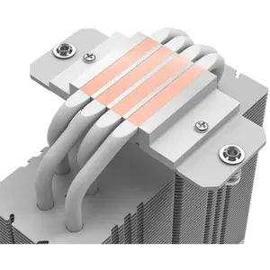 ID-Cooling Frozn A410 DW CPU Cooler White, Dual 120mm PWM Fans, 4 Heat Pipes, 230W TDP, 29.9dB Noise