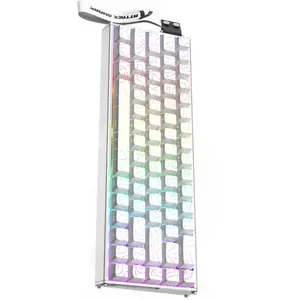 Attack Shark X68 Max Mechanical Keyboard Wired, Magnetic Switch, 8000Hz Polling Rate, RGB Backlighting, White Contours