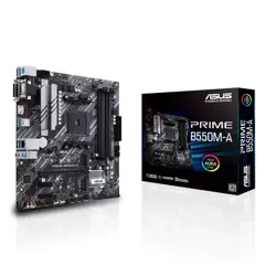 Asus Prime B550M-A D4 AMD AM4 Micro-ATX Motherboard – DDR4, PCIe 4.0, Dual M.2