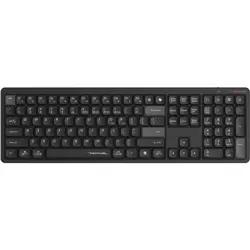 A4Tech FBX55C Bluetooth and 2.4G Wireless Keyboard Black, Quiet Typing, Scissor Switch, USB Type-C Adaptor, 6 Smart Hotkeys