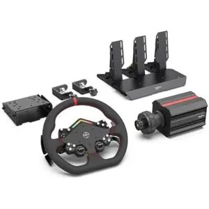 PXN V12 Lite Gaming Steering Wheel, Direct Drive, 6Nm Force Feedback, Alloy Frame, With Pedals