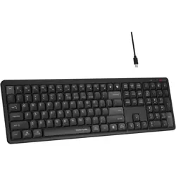 A4Tech FBX55C Bluetooth and 2.4G Wireless Keyboard Black, Quiet Typing, Scissor Switch, USB Type-C Adaptor, 6 Smart Hotkeys
