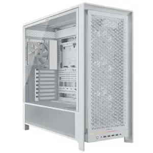 Corsair FRAME 5000D RS PC Case High-Airflow Mid-Tower ATX, 4x RS140 Fans, Triple 360mm Radiator Support, White