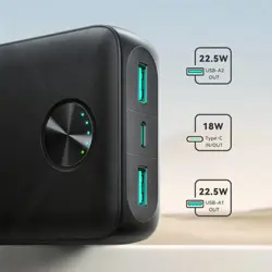 Joyroom JR-PBF16 22.5W LED Fast Charging Power Bank 20000mAh