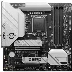 MSI B760M Project Zero Intel DDR5 microATX Motherboard - Back-Connect Design, LGA1700, PCIe 5.0, WiFi 6E