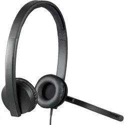 Logitech H570E USB Wired USB Stereo Headset - Noise-Cancelling Microphone - Designed For Business