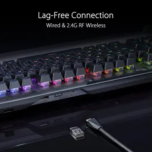 ASUS ROG Claymore II Wireless Modular Gaming Mechanical Keyboard - RX Red Switches