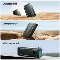 Joyroom JR-L017 22.5W Power Bank With Built in 2 in 1 Cables with SOS Light 10000mAh - Black