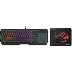 Bloody B1700 NEON Gaming Desktop Keyboard Mouse Black