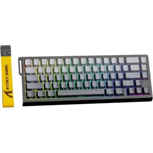 ATTACK SHARK X68 HE Rapid Trigger Keyboard, 60% Wired, Magnetic Switch, 0.01mm RT Accuracy, 8000Hz Polling Rate, Adjustable Actuation 0.1-3.4mm, RGB, Moonlight Night
