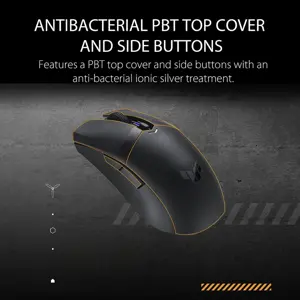 ASUS TUF Gaming M4 Wireless Lightweight Gaming Mouse – 2.4GHz & Bluetooth Dual Mode, 12000 DPI Optical Sensor, 62g Ultra-Light Ambidextrous Gaming Mouse