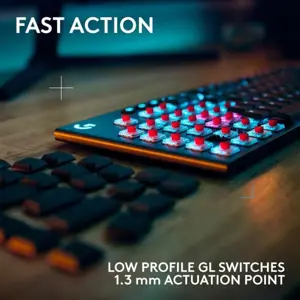 Logitech G915 X LIGHTSPEED Wireless Gaming Keyboard Low-Profile, GL Brown Switches, Dual-Shot PBT Keycaps, RGB Backlighting, Aluminum Finish 920-012676
