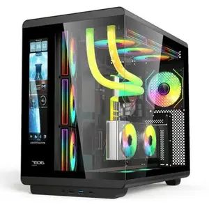 Acer U600 Mid Tower Casing Black - Built-in LED Display, 4 Pre-installed Fans